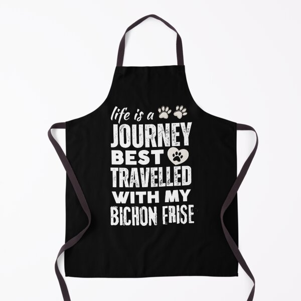 Item preview, Life Is A Journey - Perfect for Dog-Loving Travelers, Bichon Frise , Furry Companion designed and sold by Sun Sand & Sea Art.