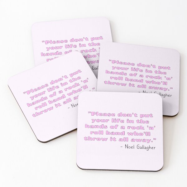 Item preview, Don't Look Back in Anger Song Quote [Pink Variant] designed and sold by HeyFellowKids.