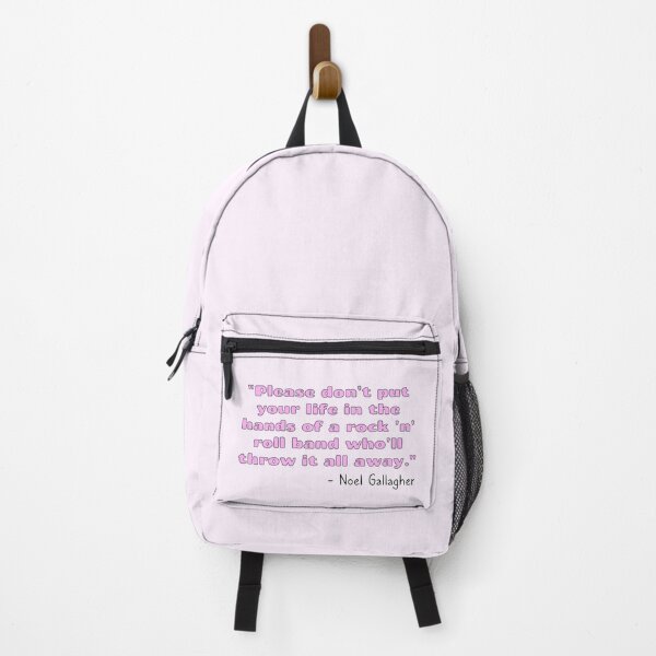 Item preview, Don't Look Back in Anger Song Quote [Pink Variant] designed and sold by HeyFellowKids.