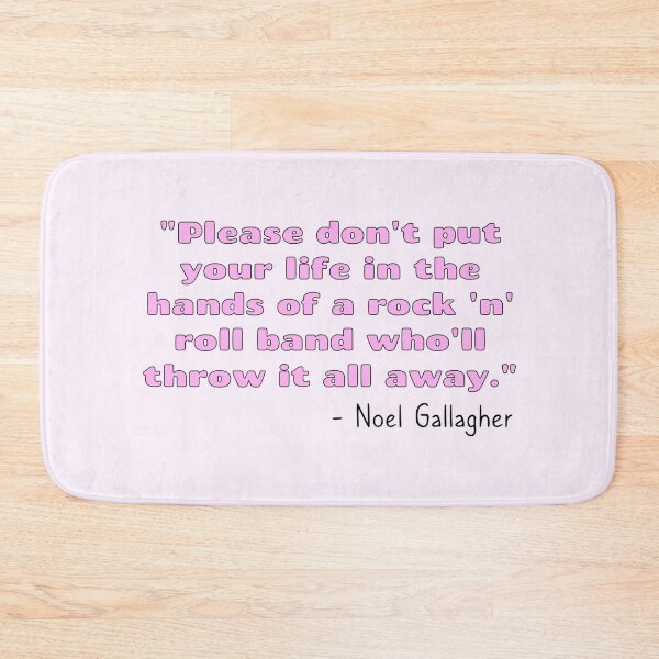 Item preview, Don't Look Back in Anger Song Quote [Pink Variant] designed and sold by HeyFellowKids.