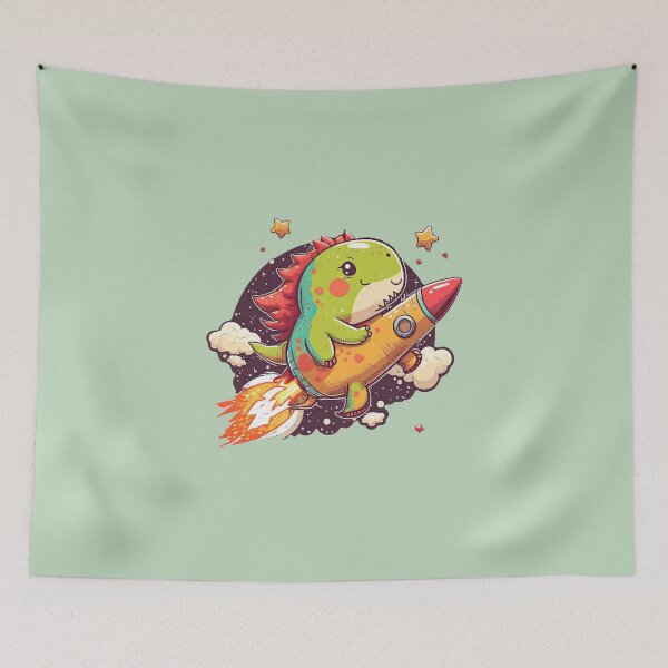 Item preview, Dino-mite Adventure of a Dinosaur Trip to the Moon designed and sold by ultra-cute.