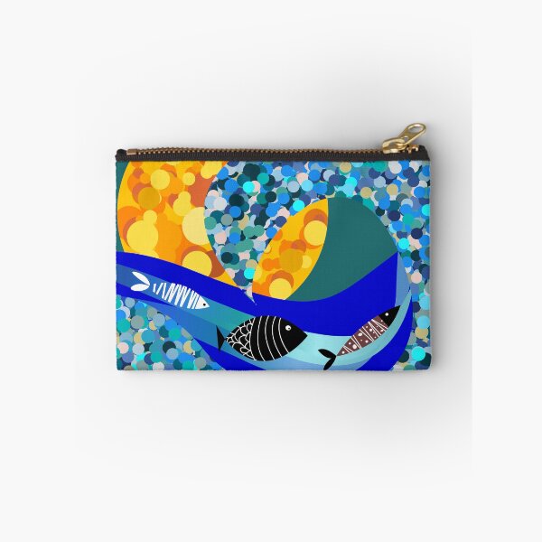 Item preview, Mosaic ocean scene for wild open water swimmers, deep sea divers.  Caroline Laursen Original designed and sold by Caroline Laursen.