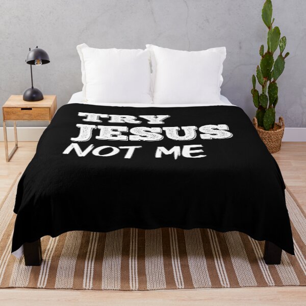 Item preview, Try Jesus Not Me funny classic T-Shirt designed and sold by colortrends.