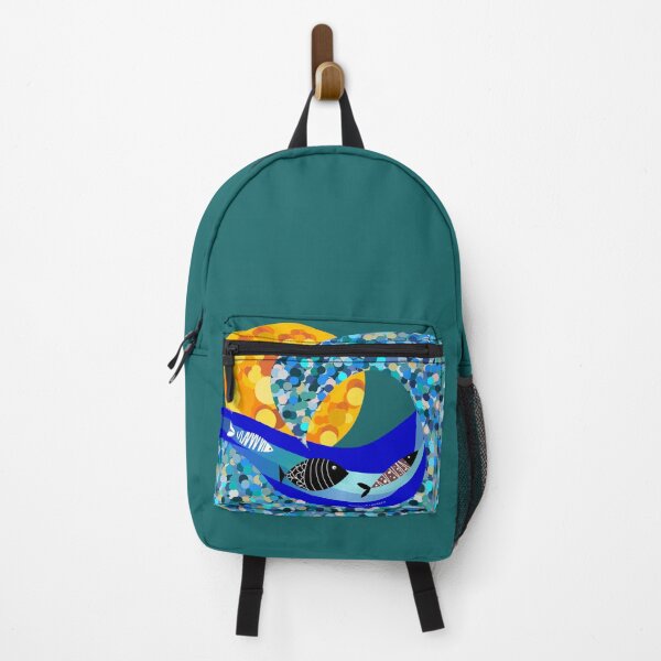 Item preview, Mosaic ocean scene for wild open water swimmers, deep sea divers. Caroline Laursen Original designed and sold by Caroline Laursen.