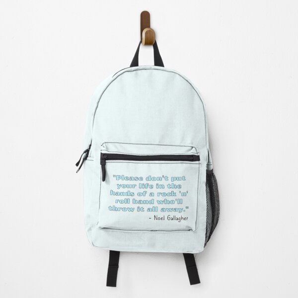 Item preview, Don't Look Back in Anger Song Quote [Blue Variant] designed and sold by HeyFellowKids.