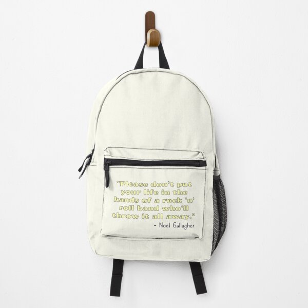Item preview, Don't Look Back in Anger Song Quote [Yellow Variant] designed and sold by HeyFellowKids.