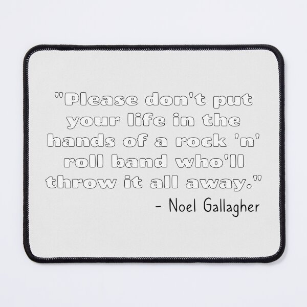 Item preview, Don't Look Back in Anger Song Quote [White Variant] designed and sold by HeyFellowKids.