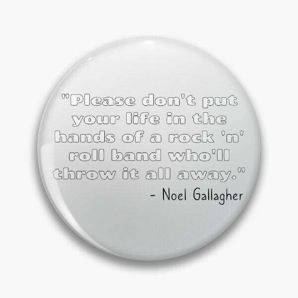 Item preview, Don't Look Back in Anger Song Quote [White Variant] designed and sold by HeyFellowKids.