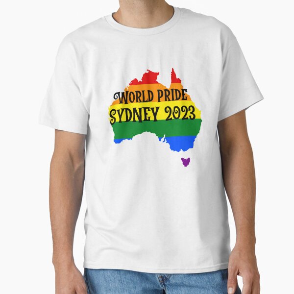 Item preview, World Pride Sydney 2023 -Australia celebrates Pride in 2023 designed and sold by Jane Holloway.