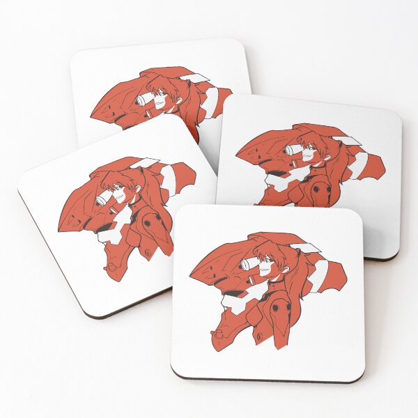 Item preview, Asuka and Eva 02 designed and sold by Sakuga Drip.