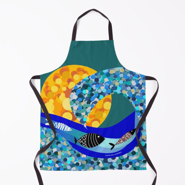 Item preview, Mosaic ocean scene for wild open water swimmers, deep sea divers. Caroline Laursen Original designed and sold by Caroline Laursen.