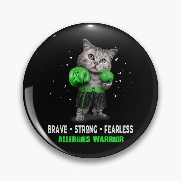 Item preview, Allergies Warrior - BRAVE STRONG FEARLESS designed and sold by Berriosly.