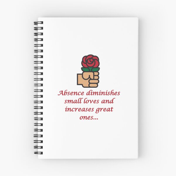 Item preview, Absence Diminishes Small Loves designed and sold by CrankyOldDude.