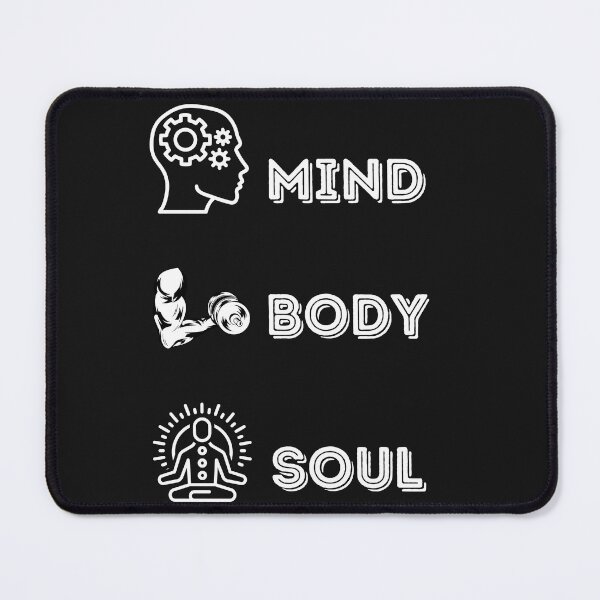 Item preview, Mind Body Soul inspirational message of total overall health designed and sold by dreamwearprints.
