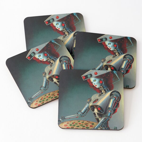 Item preview, Pizza Robot, She's Haunting and Helpful! designed and sold by CopperCity Dungeon.