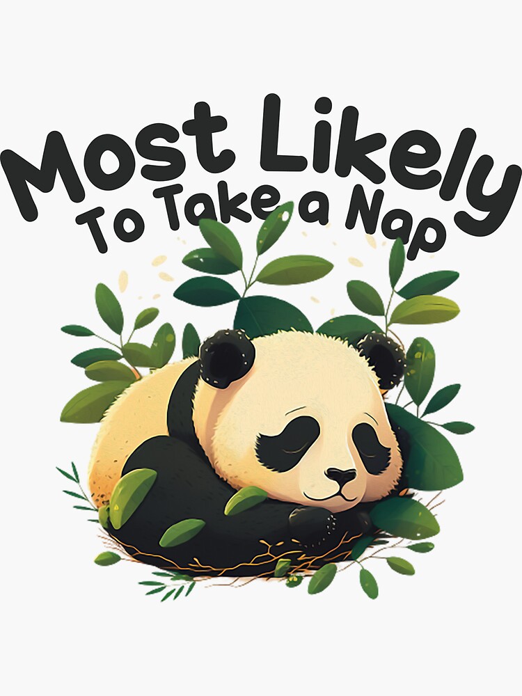 most-likely-to-take-a-nap-sticker-for-sale-by-azertfx-redbubble