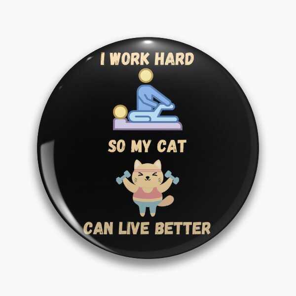 Item preview, Funny Cat Owner and Physiotherapy I Work Hard So My Cat Can Live Better designed and sold by docferds.