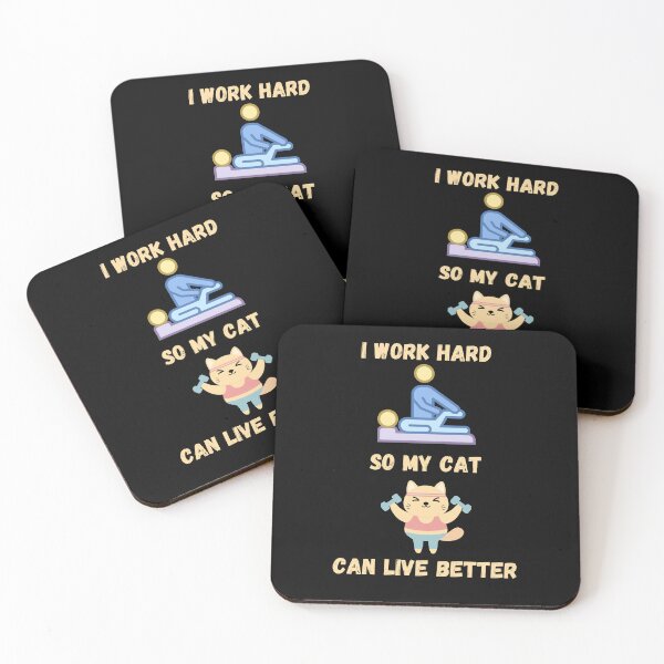 Item preview, Funny Cat Owner and Physiotherapy I Work Hard So My Cat Can Live Better designed and sold by docferds.