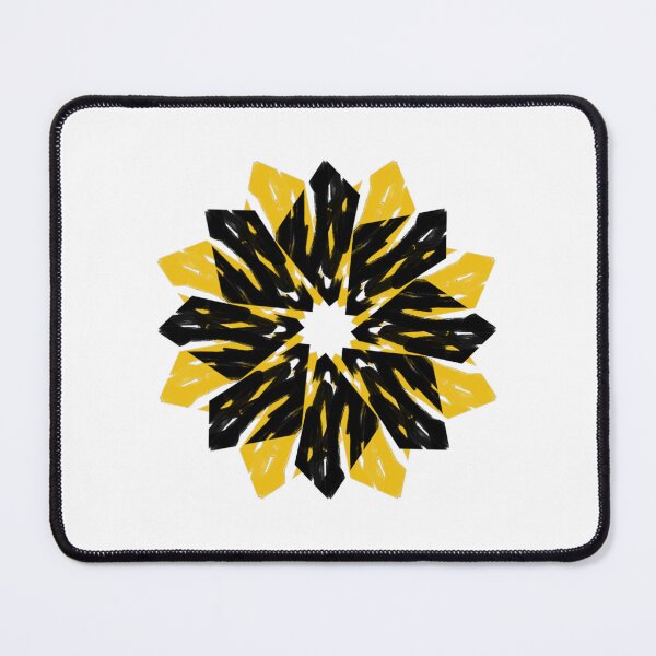 Item preview, black and yellow mandala designed and sold by Meo Design.