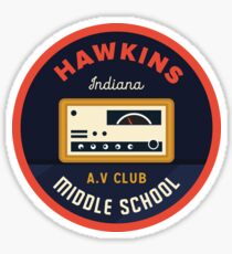 Pegatina Hawkins AV Club