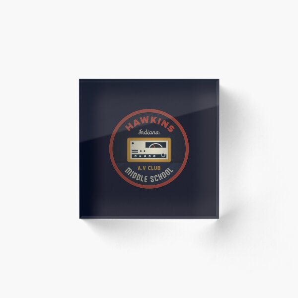 Hawkins AV Club Acrylic Block
