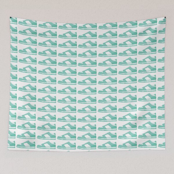 Item preview, Pastel Teal and White Sneakers Print designed and sold by overlychromatic.