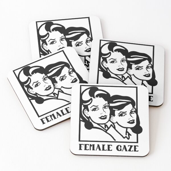 Item preview, Female Gaze Sticker designed and sold by catvclark.