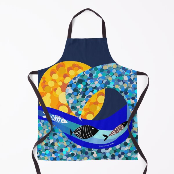 Item preview, Mosaic ocean scene for wild open water swimmers, deep sea divers. Caroline Laursen Original designed and sold by Caroline Laursen.