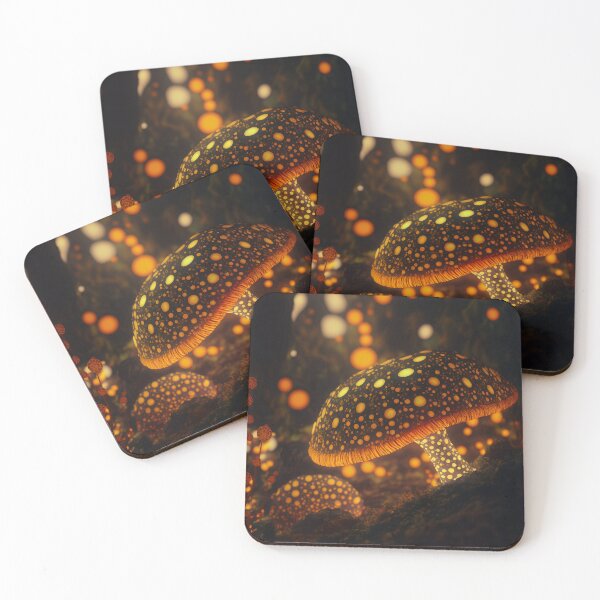 Item preview, Glowing mushrooms 1 designed and sold by Red Witch Art.