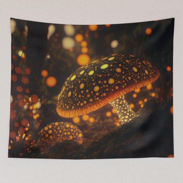 Item preview, Glowing mushrooms 1 designed and sold by Red Witch Art.