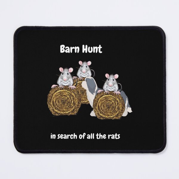 Item preview, Funny Barn Hunt - in search of all the rats with a Bearded Collie designed and sold by Just4doglovers.
