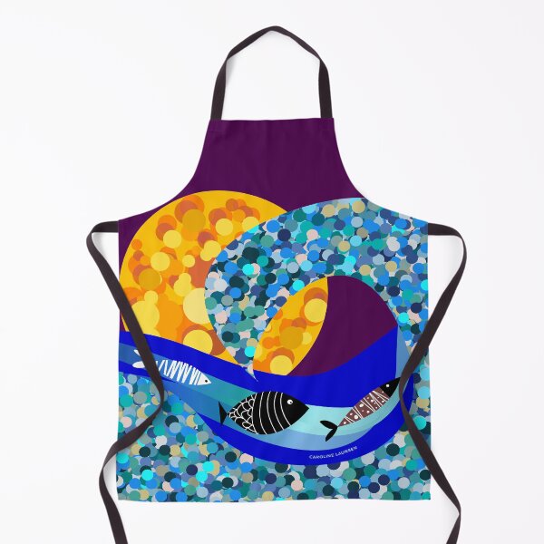 Item preview, Mosaic ocean scene for wild open water swimmers, deep sea divers. Caroline Laursen Original designed and sold by Caroline Laursen.