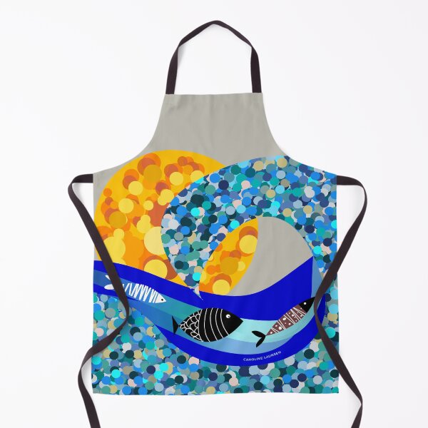 Item preview, Mosaic ocean scene for wild open water swimmers, deep sea divers. Caroline Laursen Original designed and sold by Caroline Laursen.