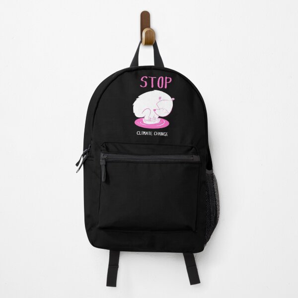 Item preview, STOP Climate Change - Polar Bear Pink designed and sold by ArtCreativeSACB.