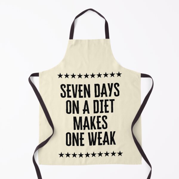 Item preview, Seven Days On A Diet Makes One Weak - Funny Puns designed and sold by FunnyFactDesign.