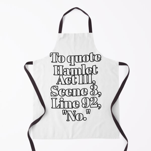 Item preview, Hamlet Quote - "No." designed and sold by SilverAndGolden.