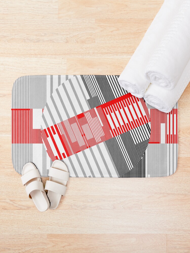 Alternate view of GLOBAL GLITCH XI PART2 - URBAN NATURE SERIES Bath Mat