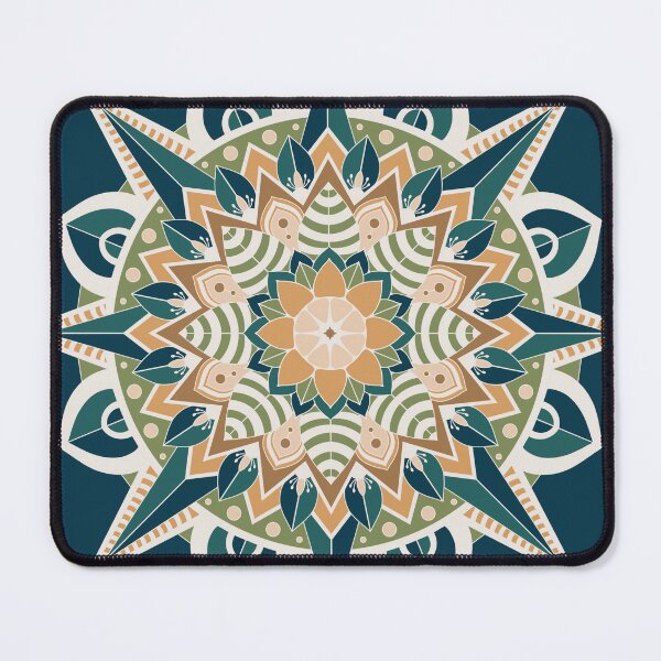 Item preview, Green Star Mandala designed and sold by OwlBeeDesigns.
