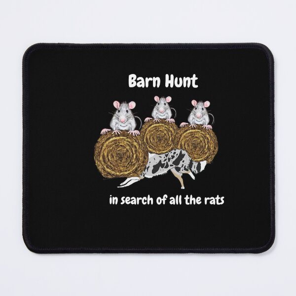 Item preview, Funny Barn Hunt - in search of all the rats with a Blue Merle Border Collie designed and sold by Just4doglovers.