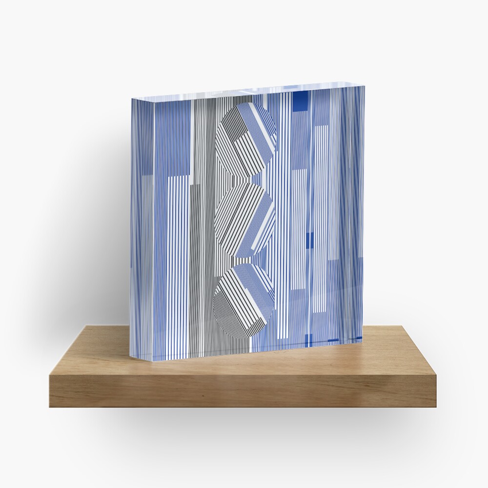 GLOBAL GLITCH XIV PART1 - URBAN NATURE SERIES Acrylic Block