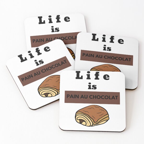 Aperçu de l'œuvre La vie est un pain au chocolat créée et vendue par LadyHustle.