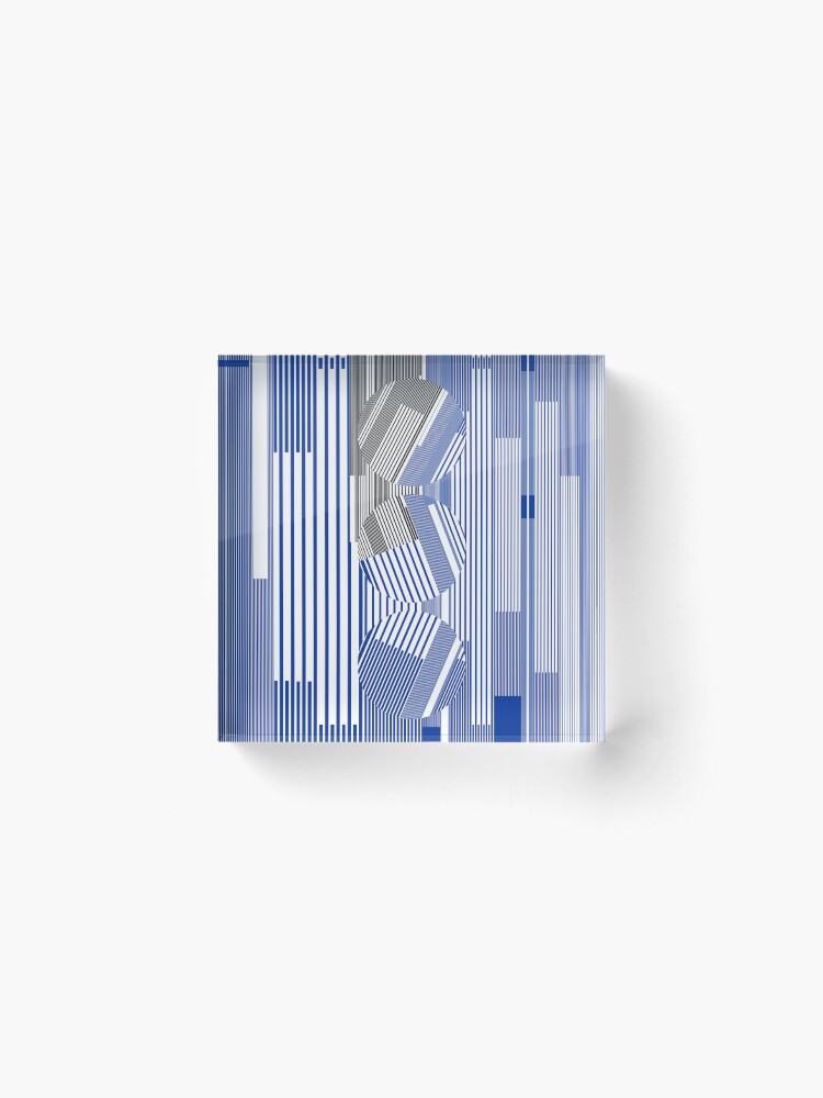 Alternate view of GLOBAL GLITCH XIV PART2 - URBAN NATURE SERIES Acrylic Block