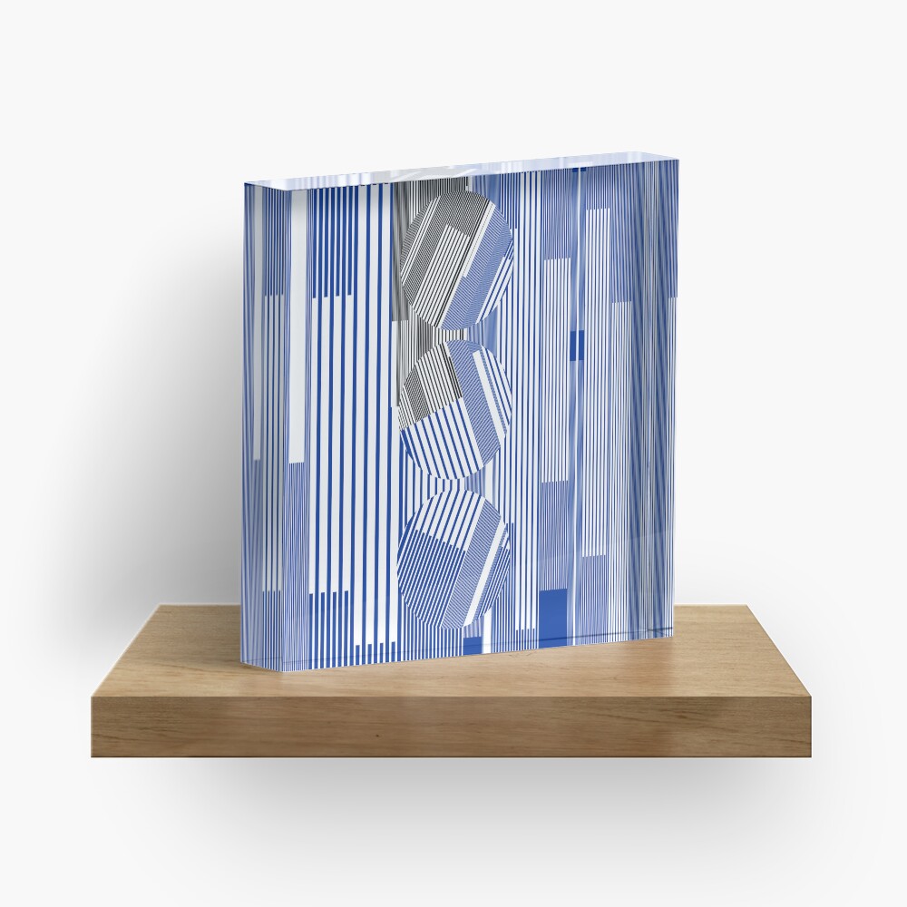 GLOBAL GLITCH XIV PART2 - URBAN NATURE SERIES Acrylic Block