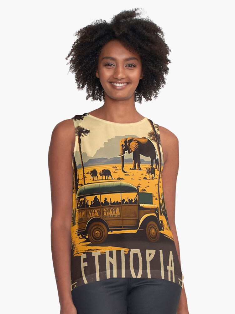 Item preview, Sleeveless Top designed and sold by OldTravelArt.