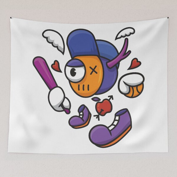 Item preview, baseball monster doodle art designed and sold by yhuefpe.