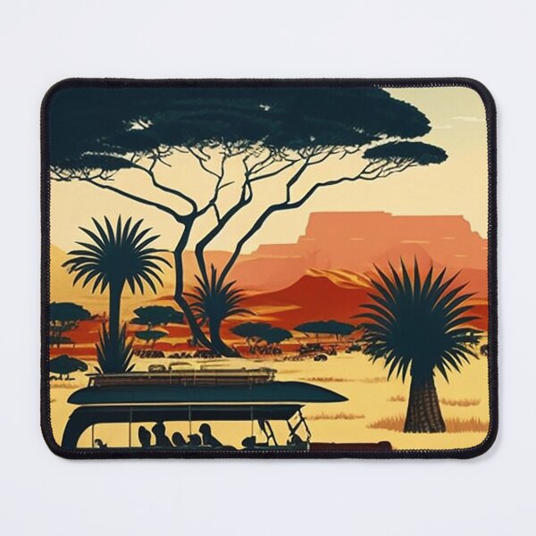 Item preview, Ghana Safari Vintage Travel Art Poster designed and sold by OldTravelArt.