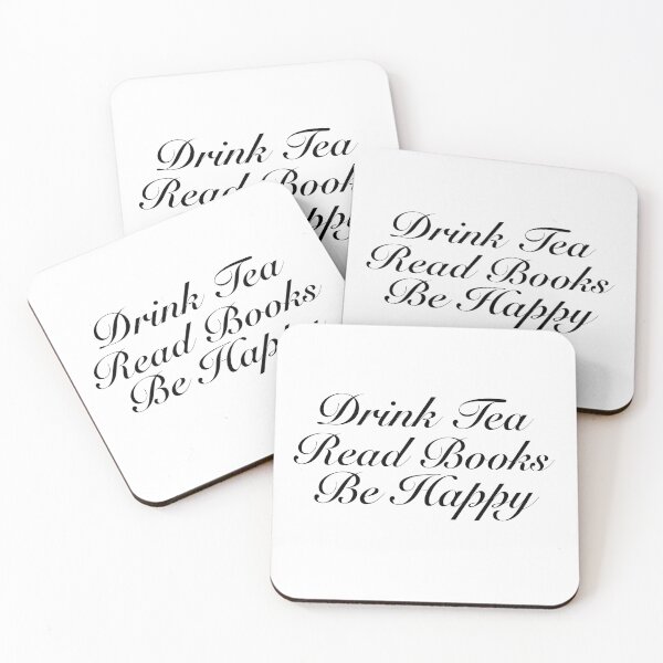 Item preview, “Drink Tea, Read Books, Be Happy” Quote designed and sold by TeaLimeTwo.