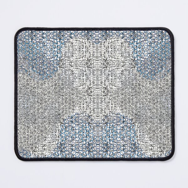 Item preview, Fractal honeycomb Smoke Union Blue & Cream designed and sold by AJLeibengeist.