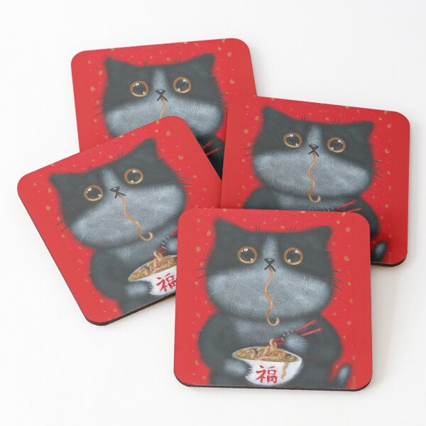 Item preview, Kitty's Noodles designed and sold by KilkennyCat Art.