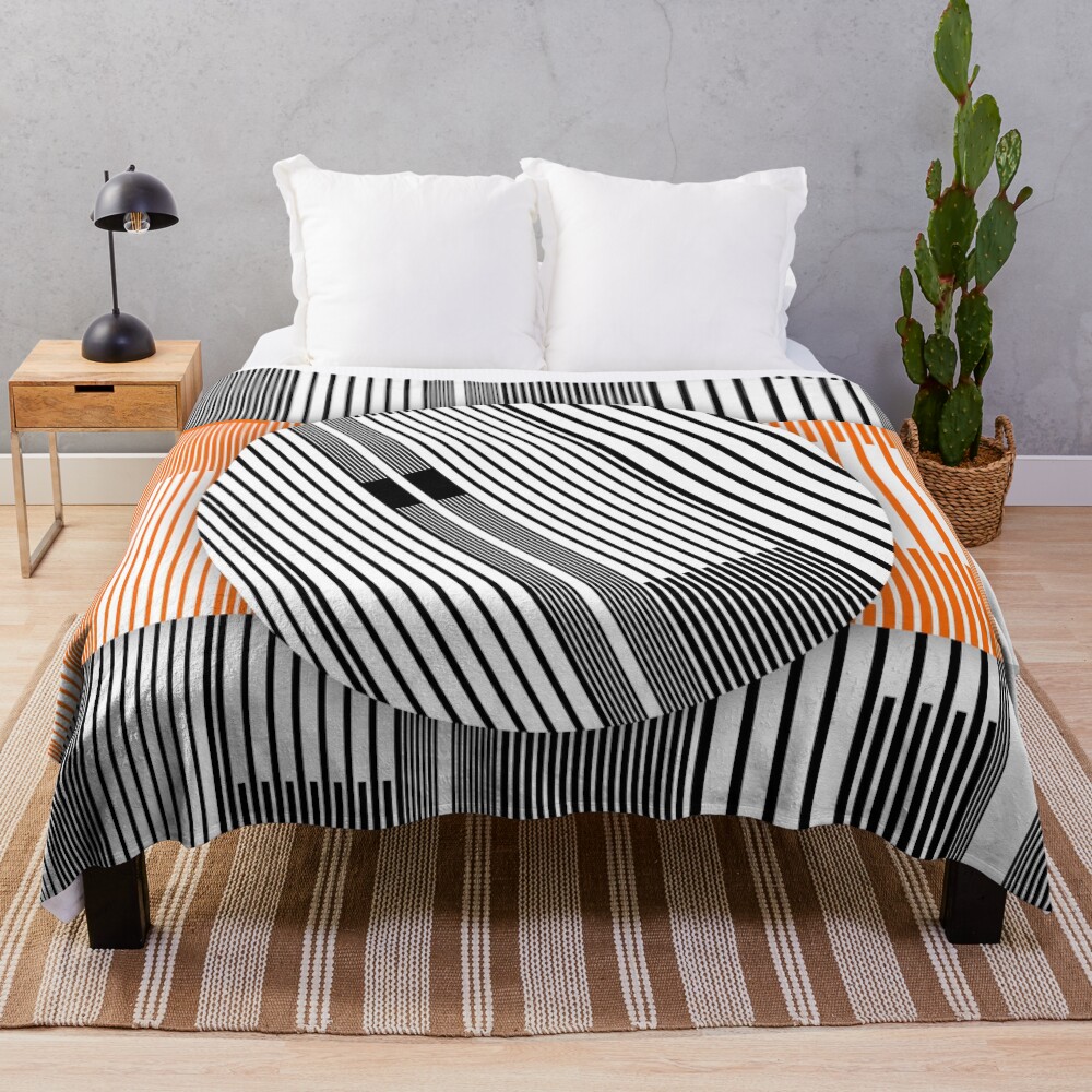 GLOBAL GLITCH XV PART1 - URBAN NATURE SERIES Throw Blanket